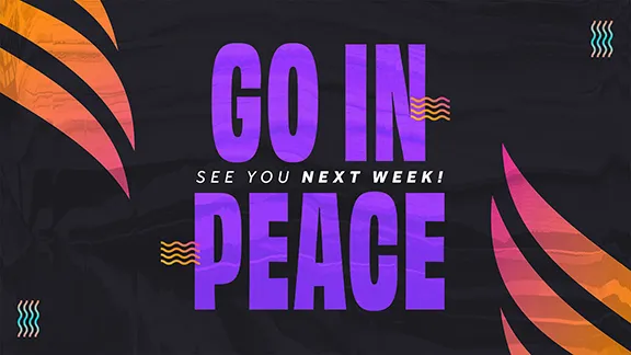 Go In Peace Neon Waves