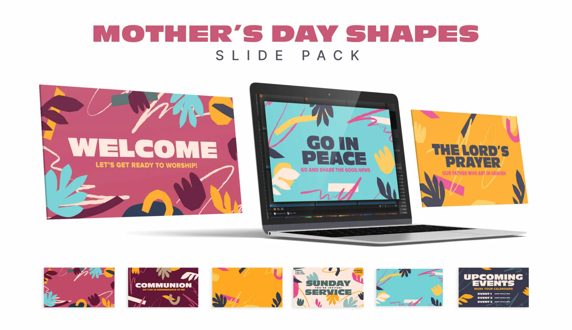 Mothers Day Shapes Slide Pack preview 1