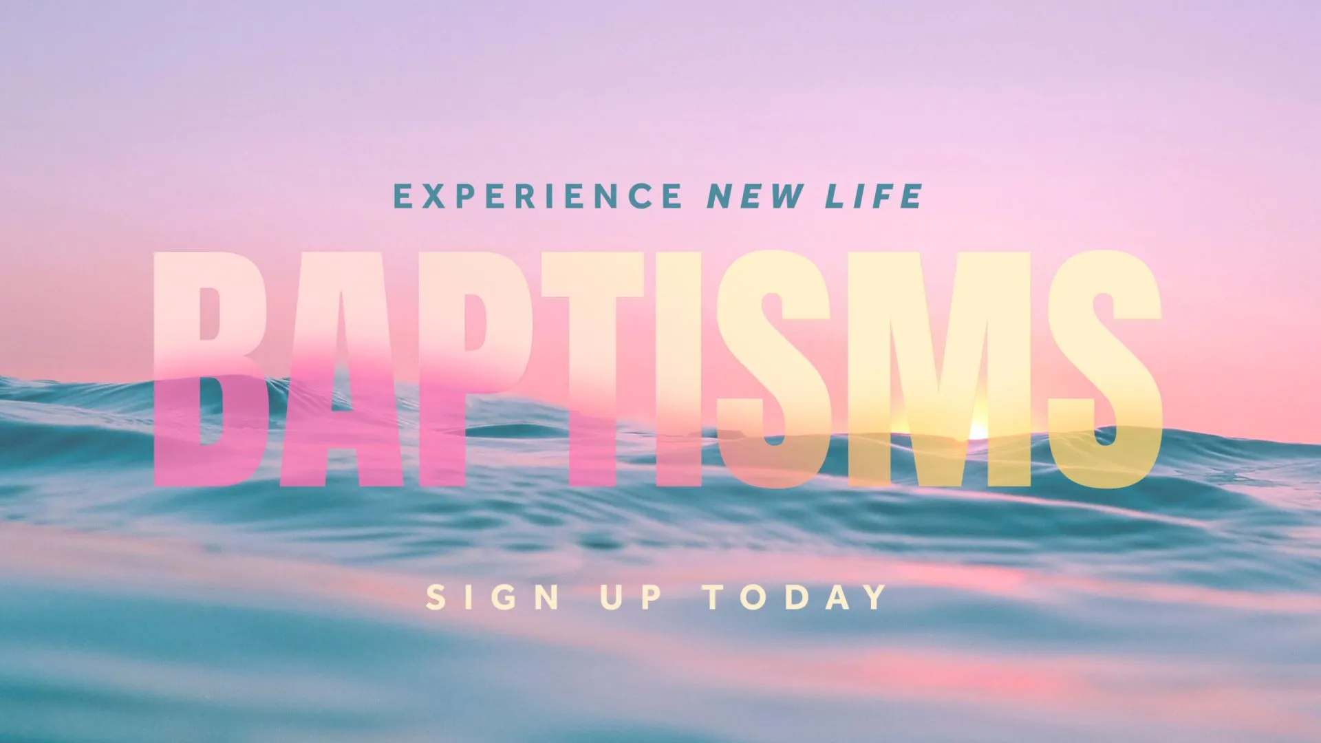 Baptism Sunrise