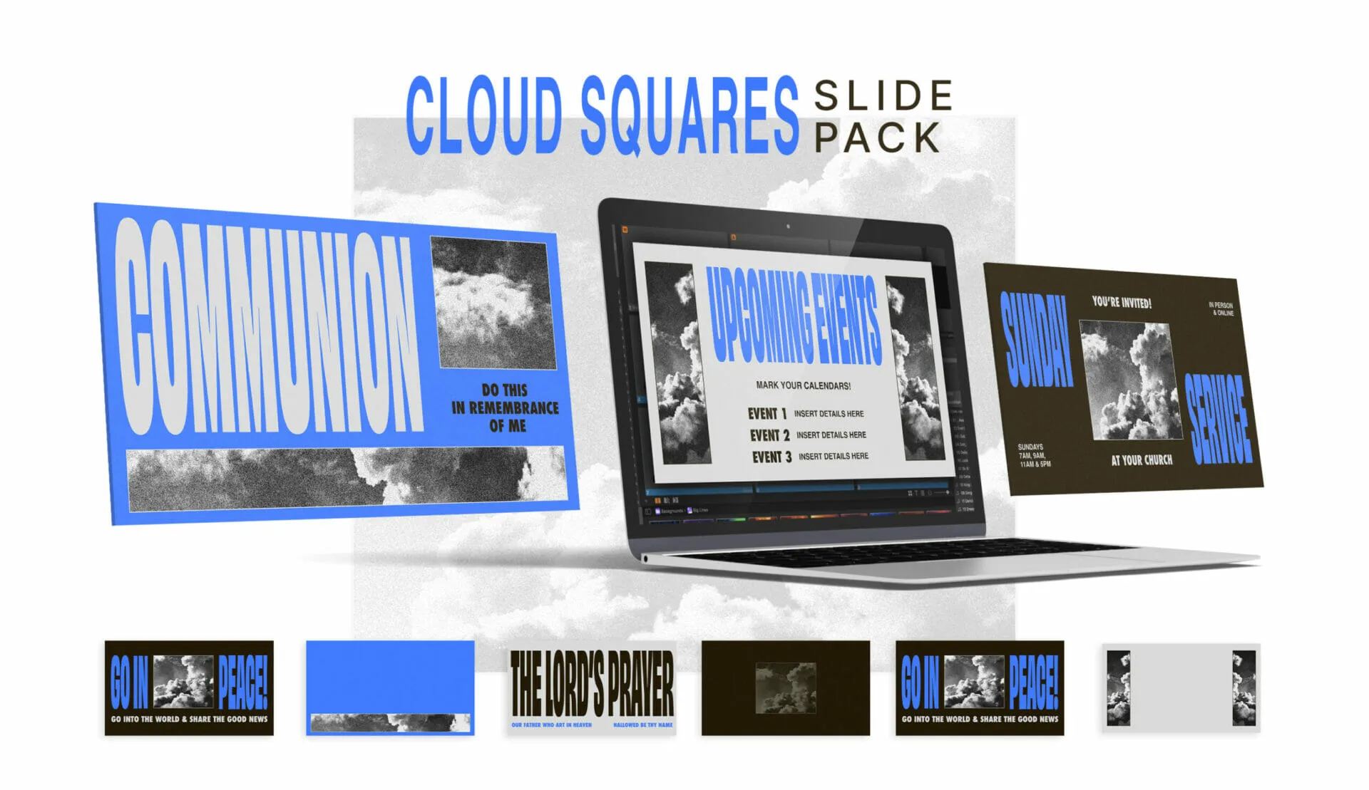 Cloud Squares Slide Pack