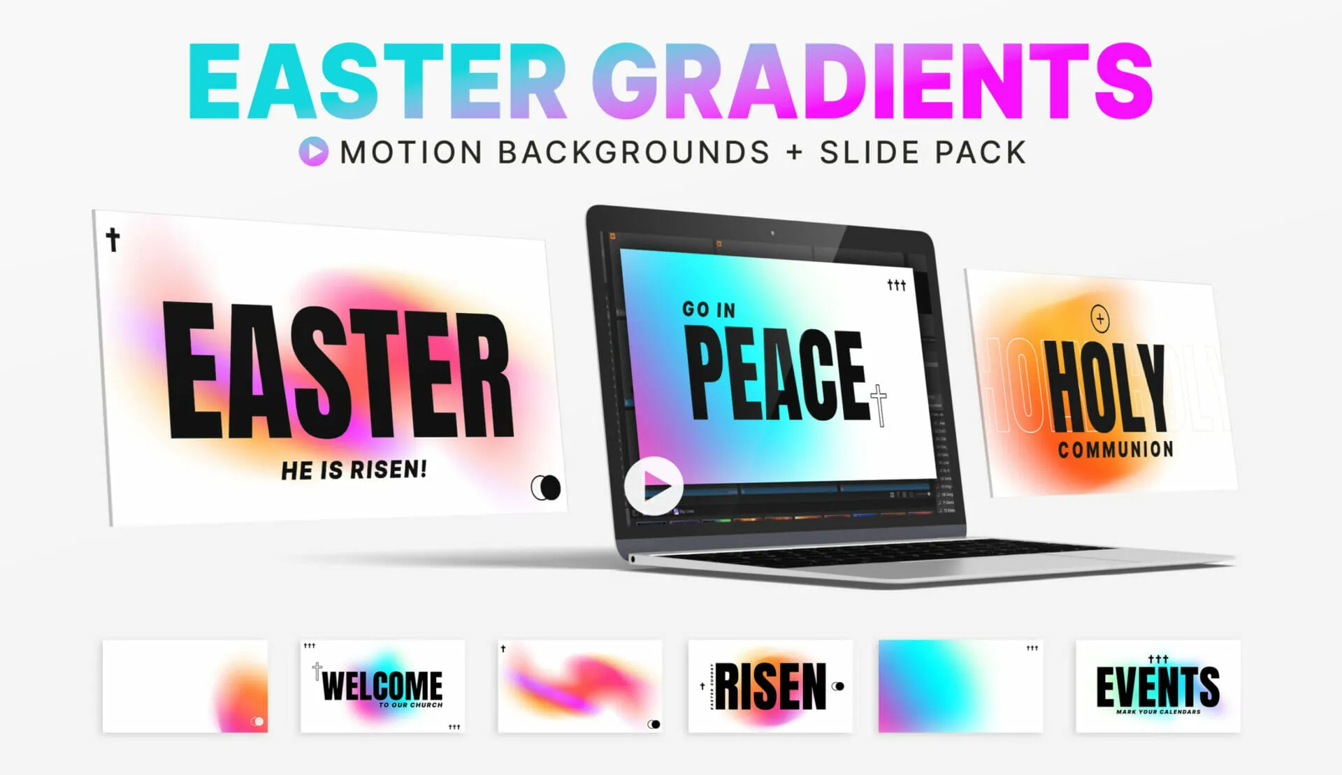 Easter Gradients Slides + Motions Pack