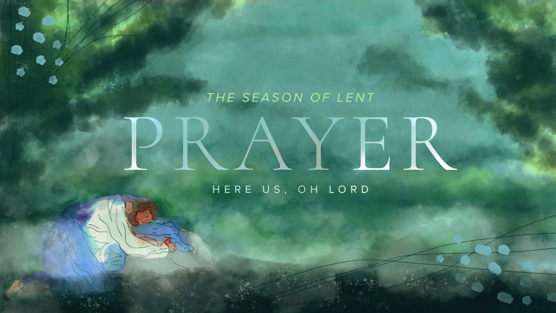 Prayer Gethsemane: Watercolor Lent Collection