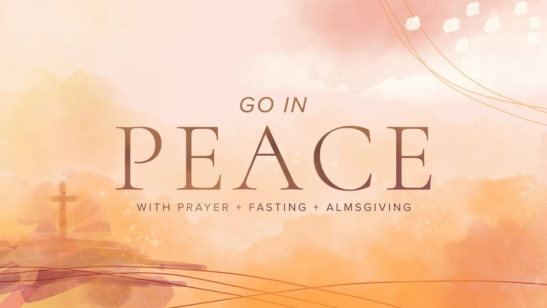 Go In Peace: Watercolor Lent Collection