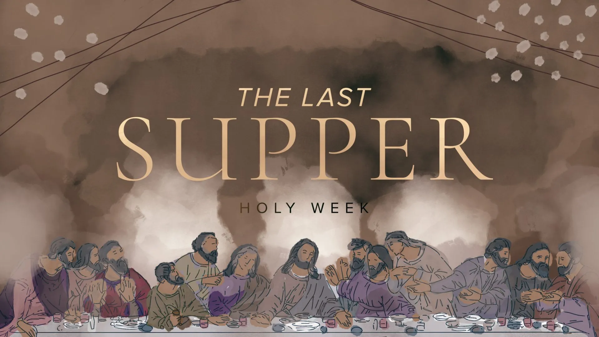 Last Supper: Watercolor Lent Collection