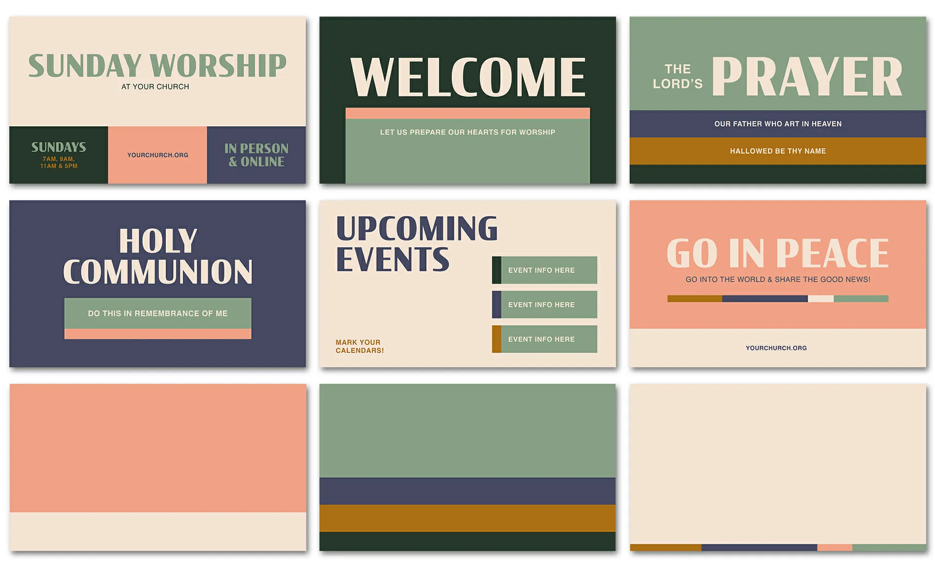 Color Blocks Slide Pack preview 1