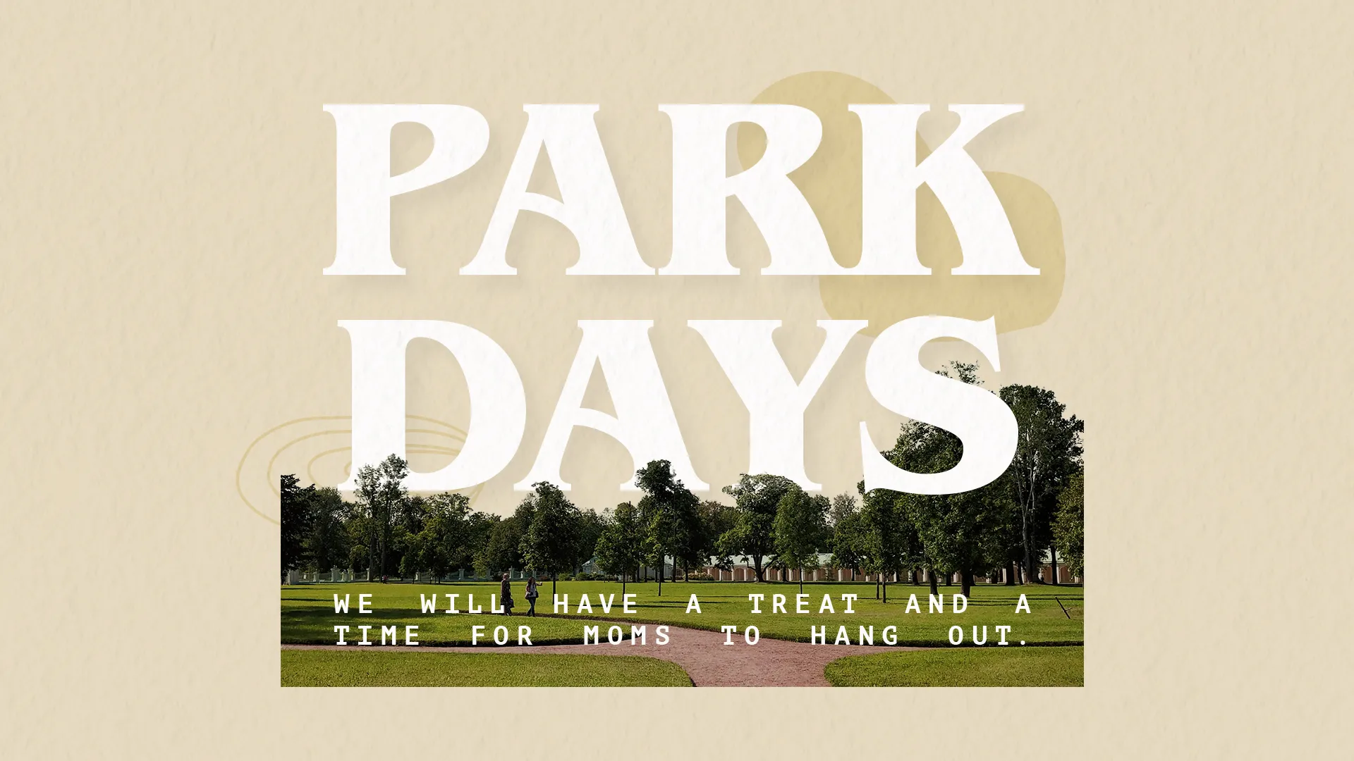 Community gathering in the park for moms to connect, share treats, and strengthen faith through fellowship.