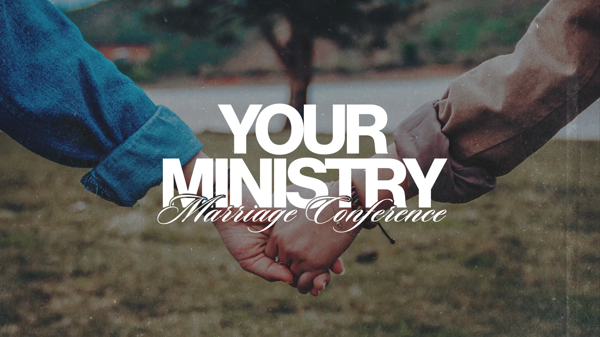 Hands clasped together symbolize unity and love, promoting connection and faith at the Marriage Conference.