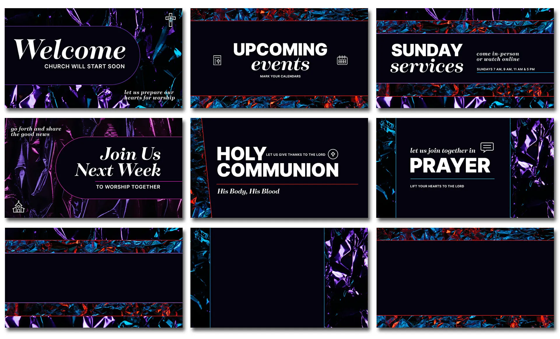Festive Foil Slide Pack