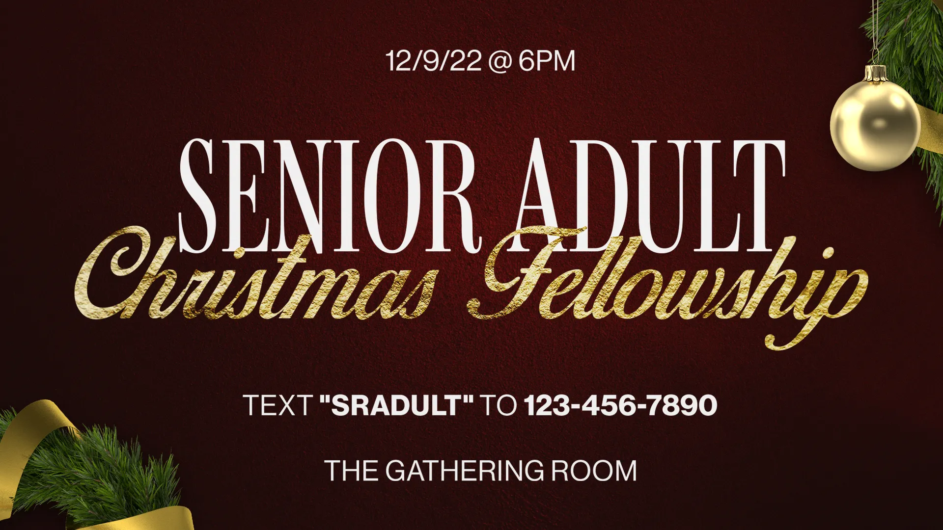 Senior Adult Christmas Fellowship