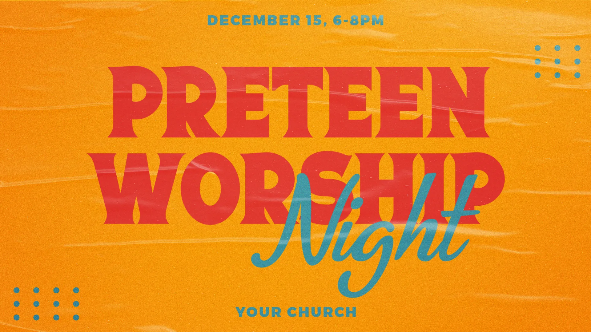 Preteen Worship Night
