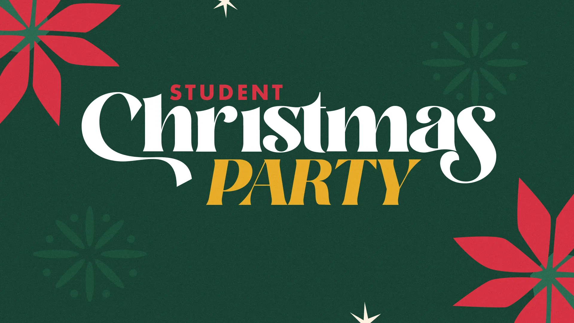 Student Christmas party featuring games, activities, food, and fun, celebrating community and faith during the holiday season.