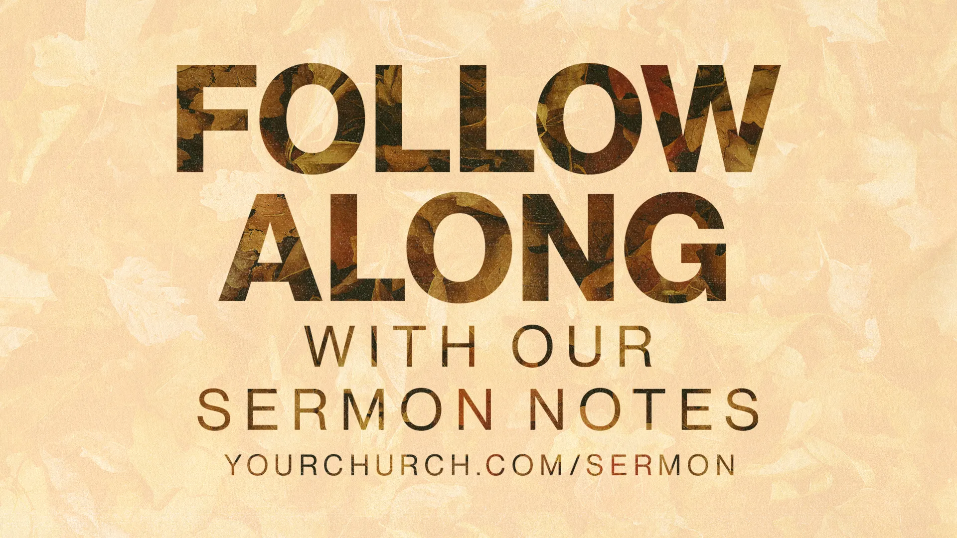Follow Along With Our Sermon Notes preview 1