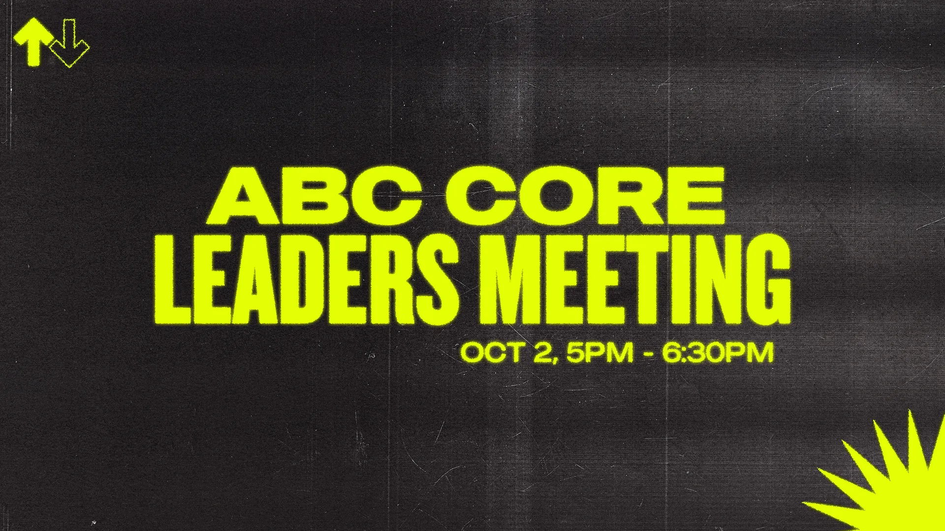 ABC Core Leaders Meeting