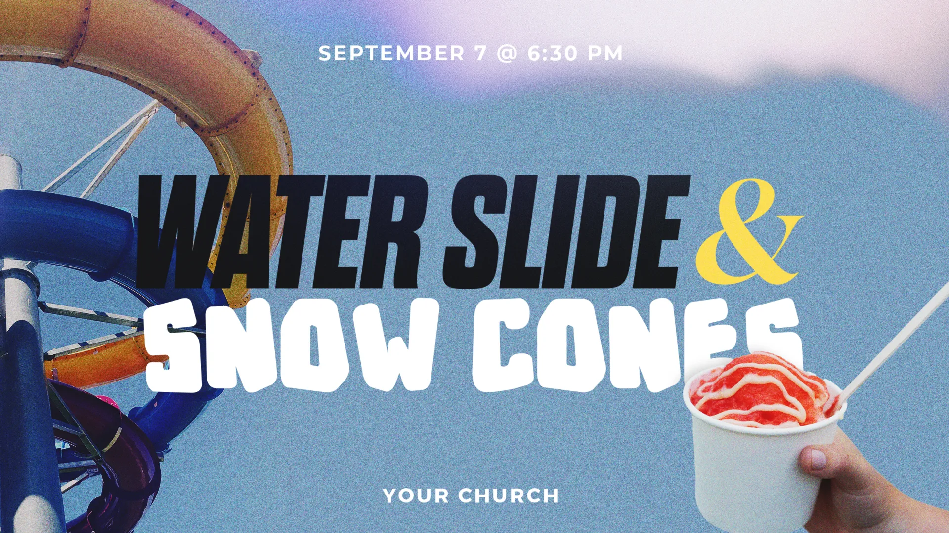 Water Slide And Snow Cones