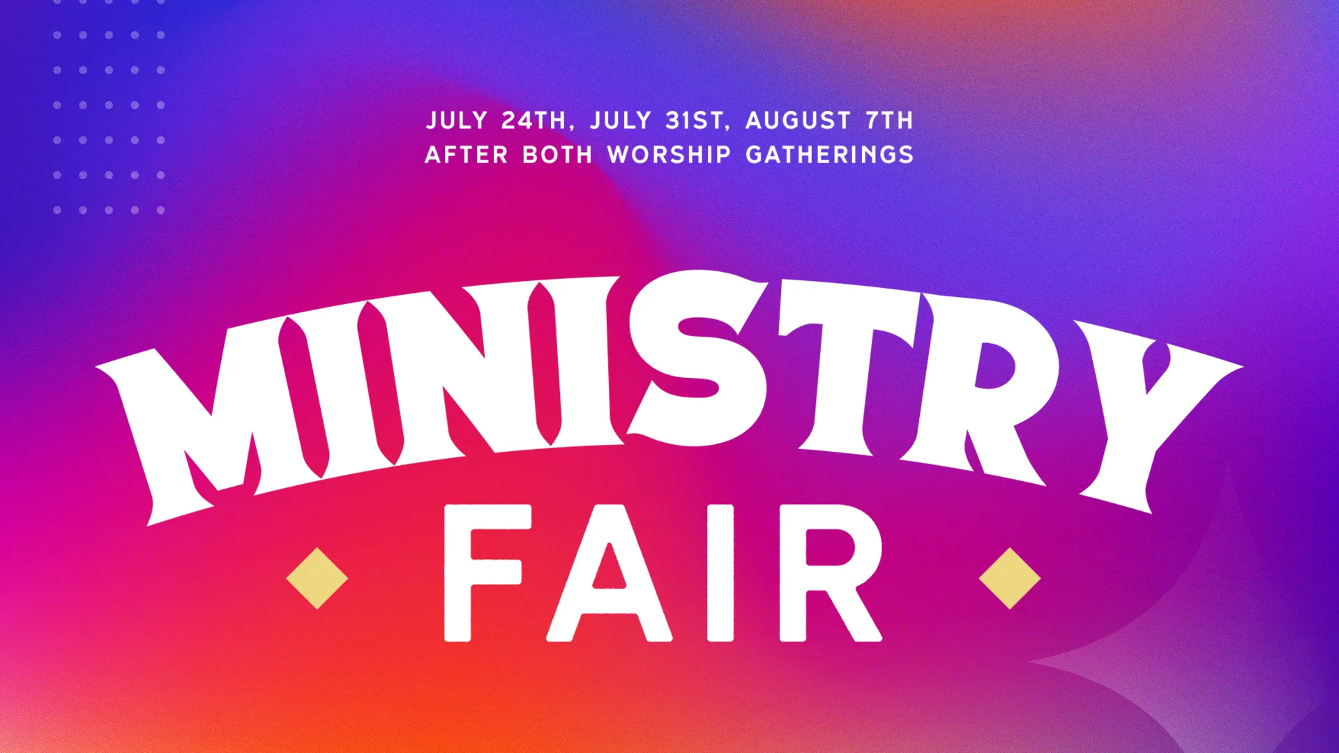 Ministry Fair