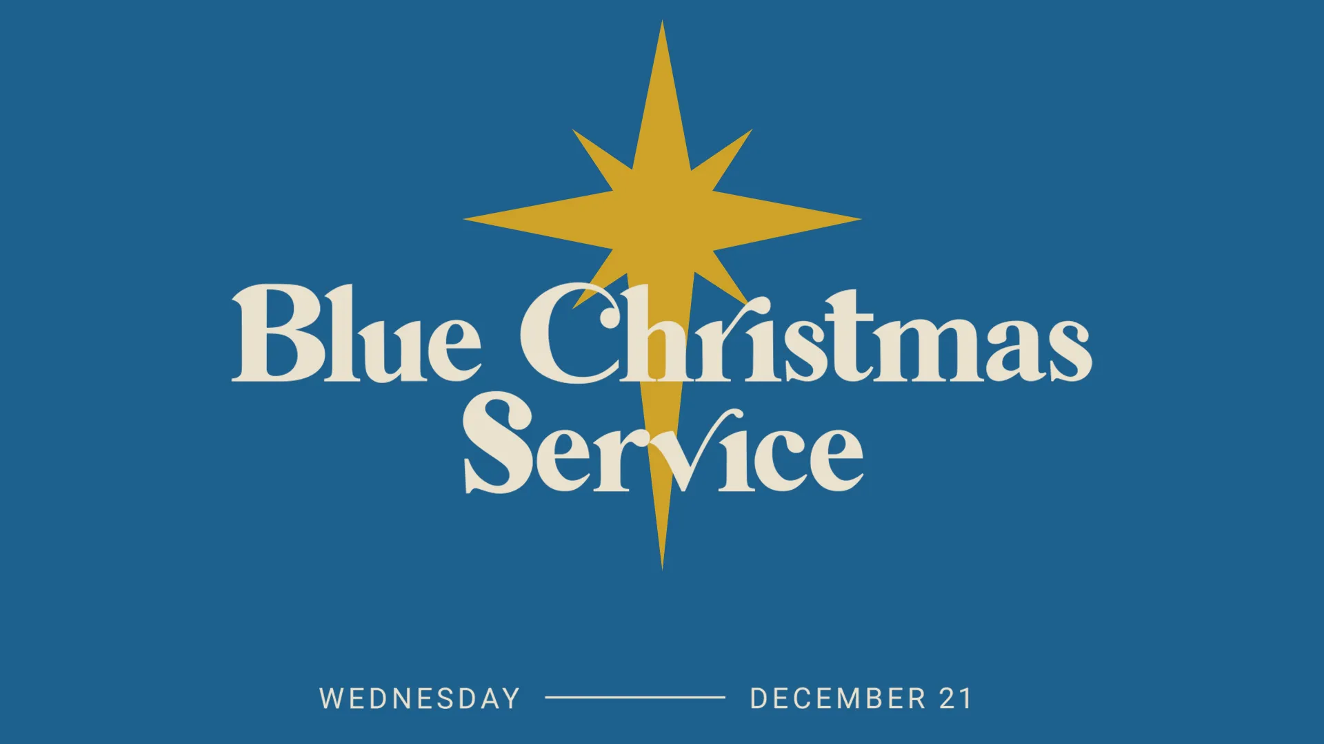 Blue Christmas Service