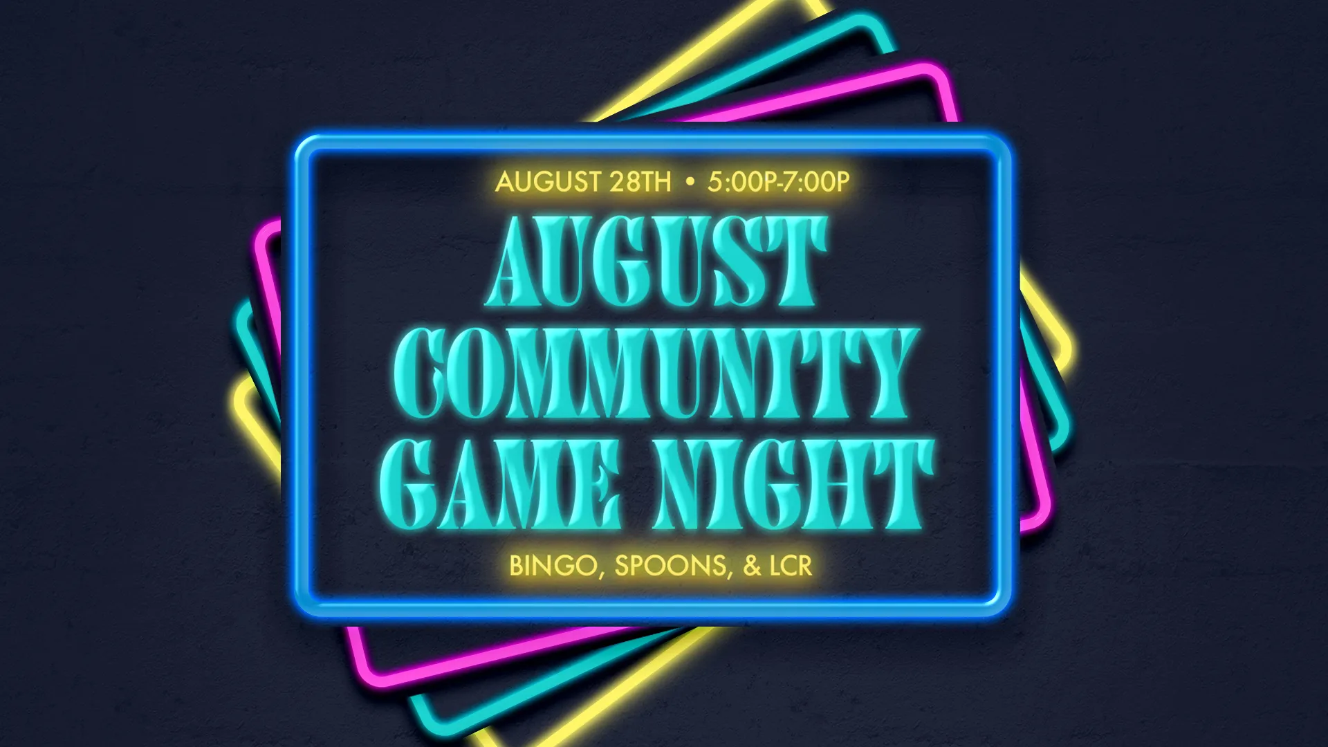 August Community Game Night