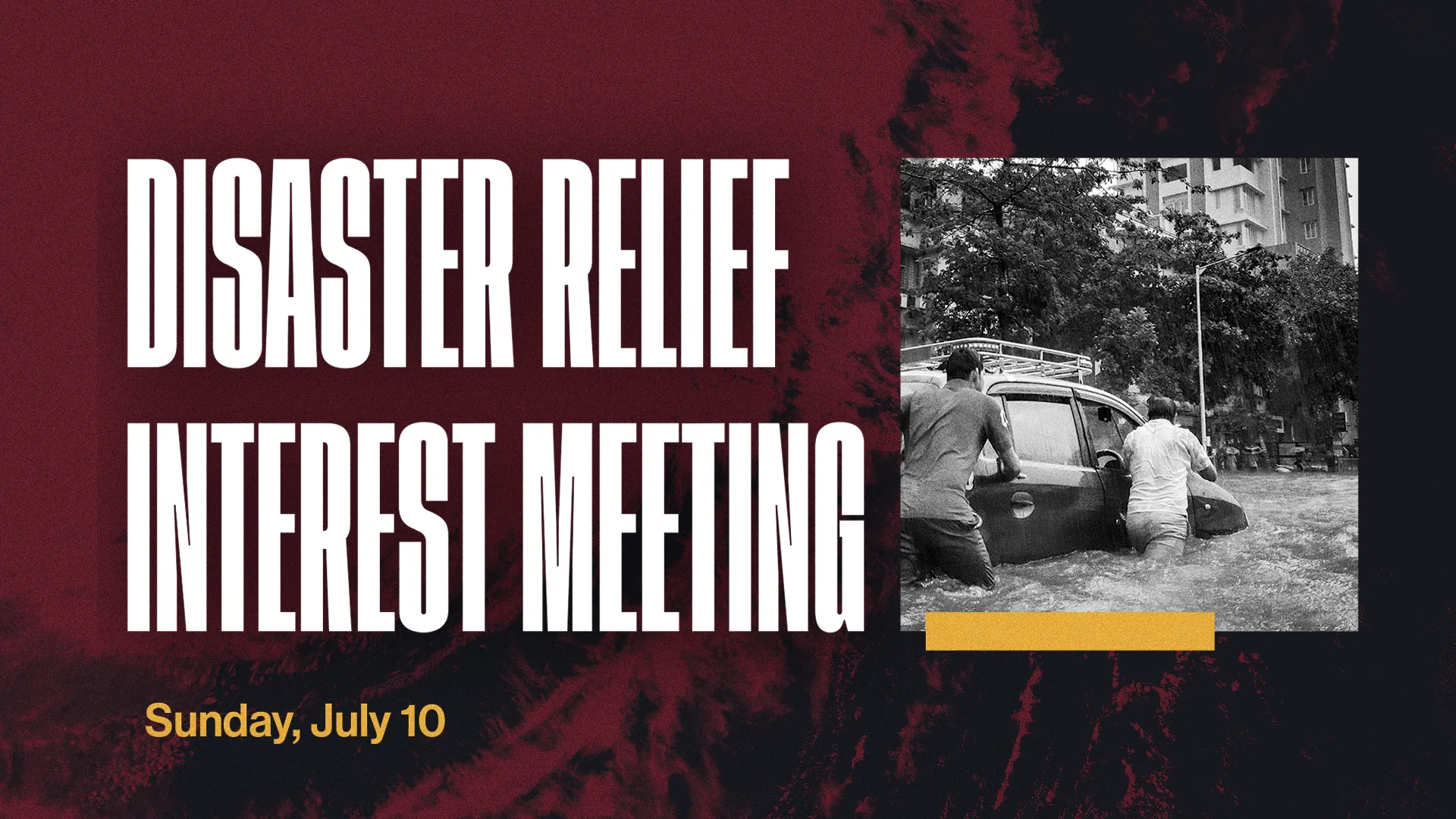 Disaster Relief Interest Meeting