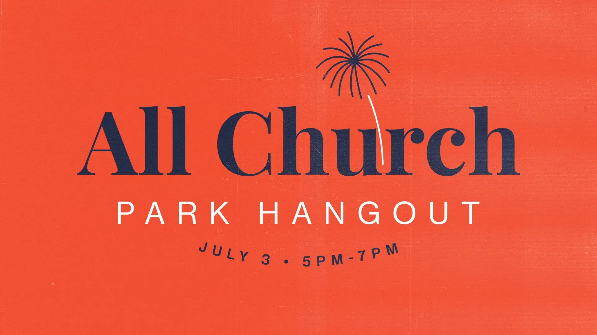 All Church Park Hangout – Red