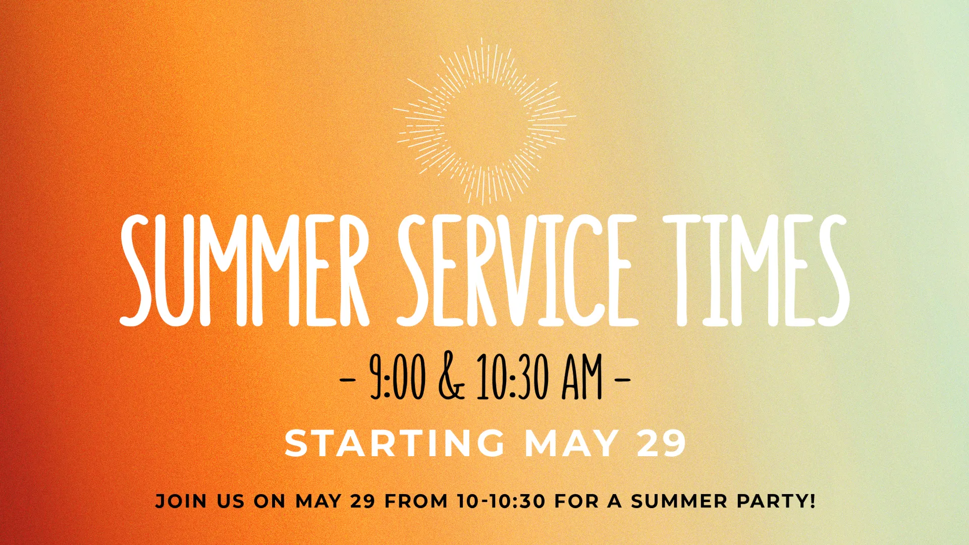 Summer Service Times preview 1