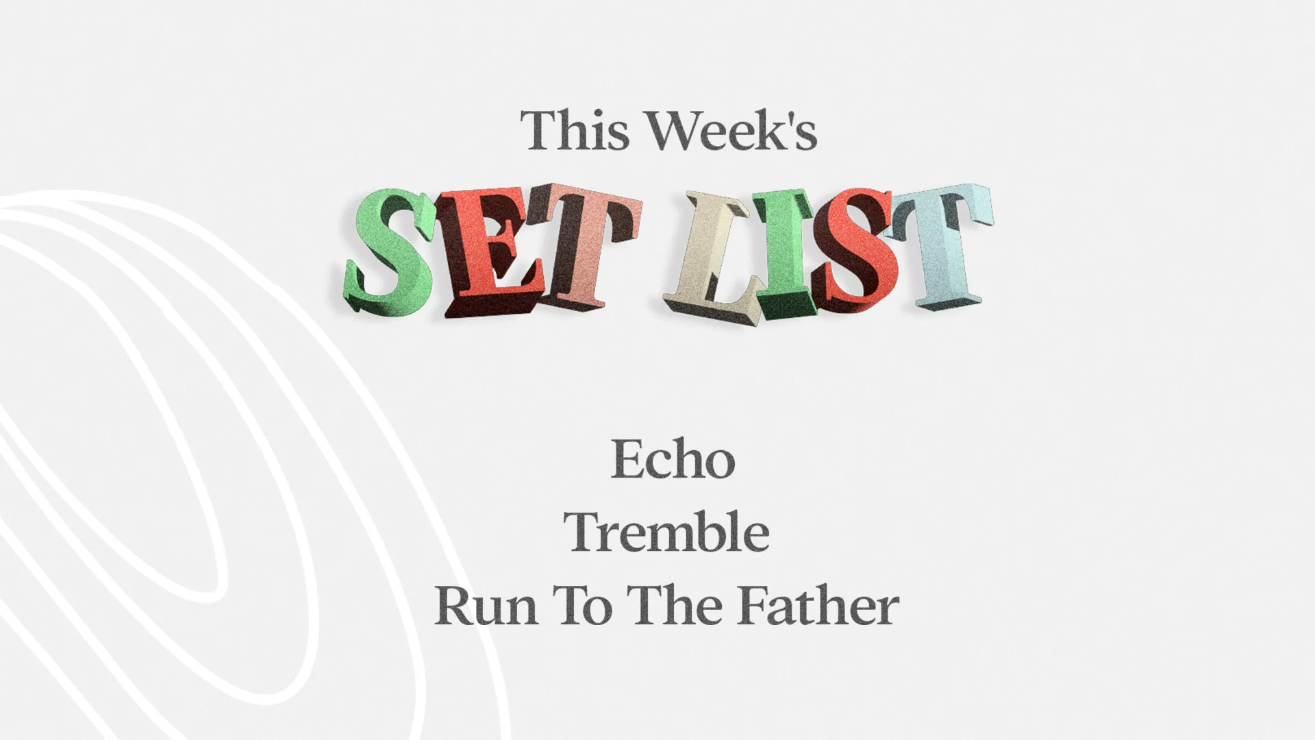 Set List preview 1