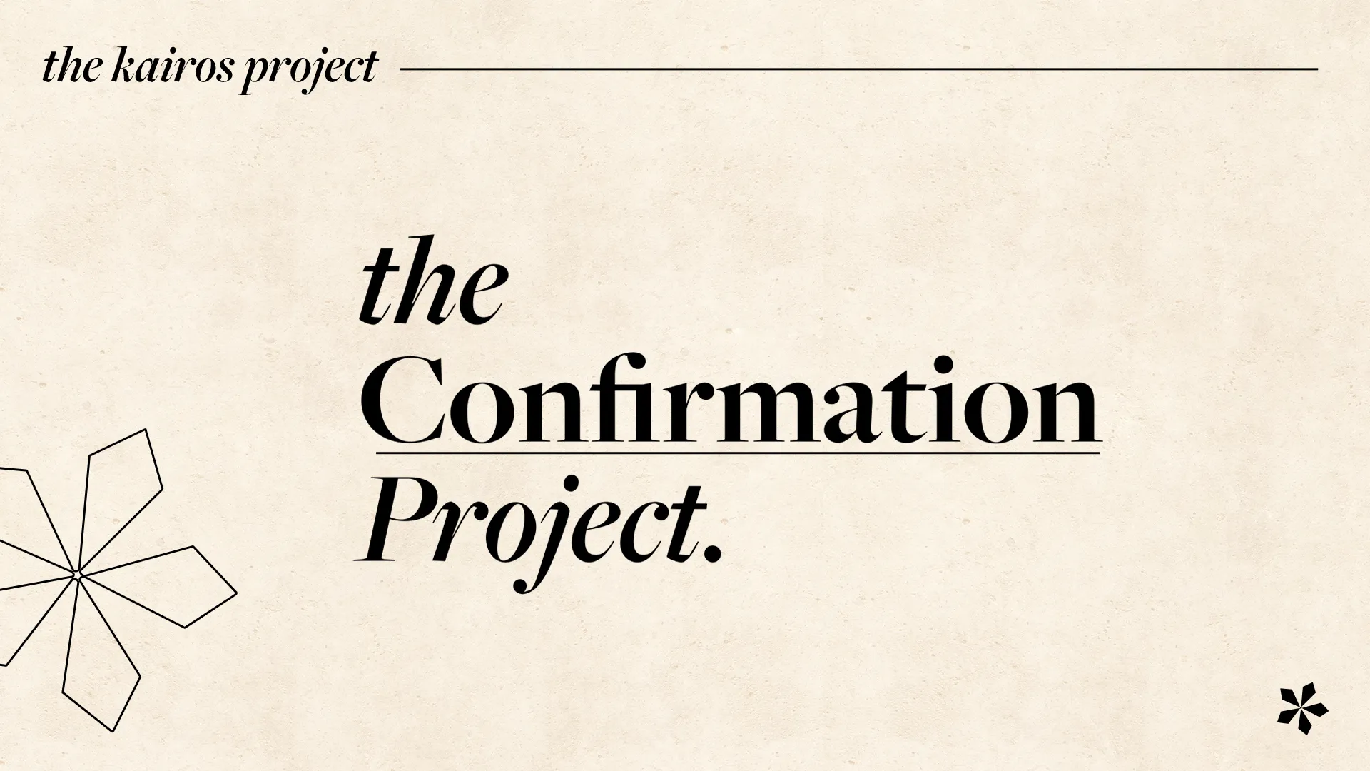 The Confirmation Project