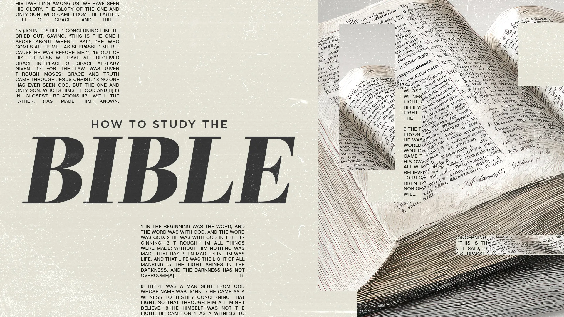 Open Bible pages with handwritten notes, emphasizing study, faith, and scripture, inviting deeper understanding of God's word.