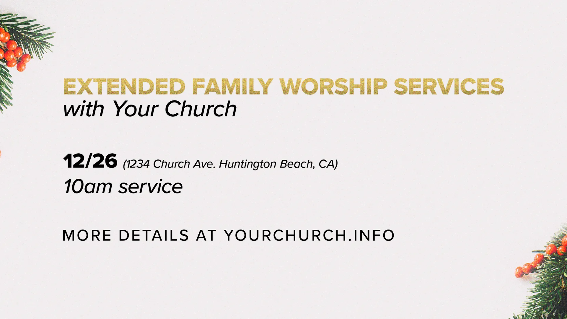 Family Worship Service