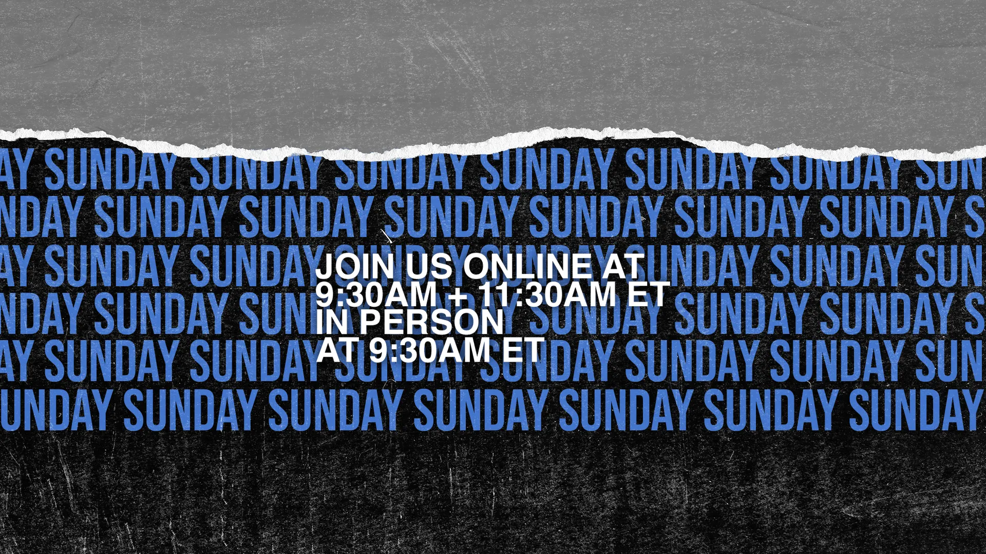 Join Us Sunday