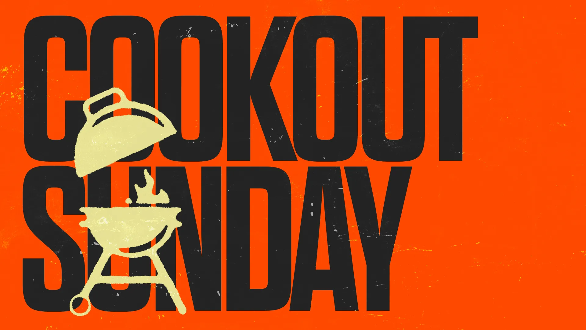 Community gathering for fellowship and food, celebrating faith through a cookout on Sunday.