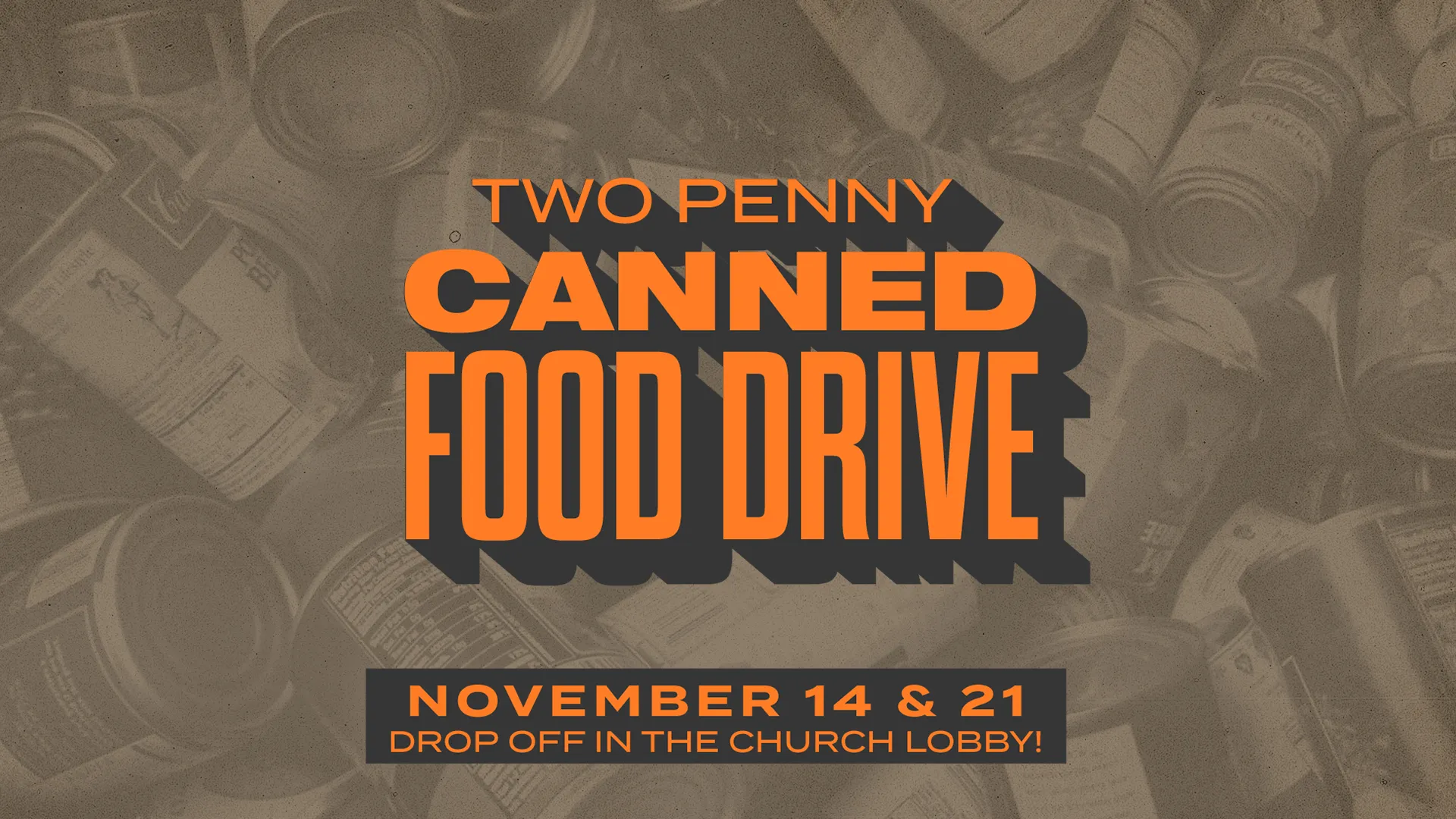 Canned Food Drive