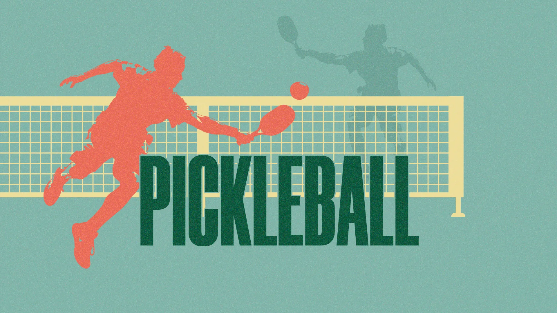 Community event promoting fellowship through pickleball, featuring vibrant graphics and details on date, time, and location.