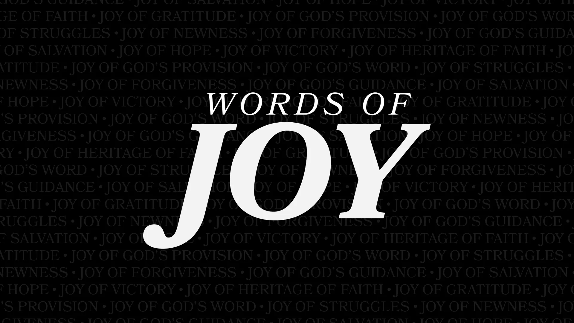 Words of Joy