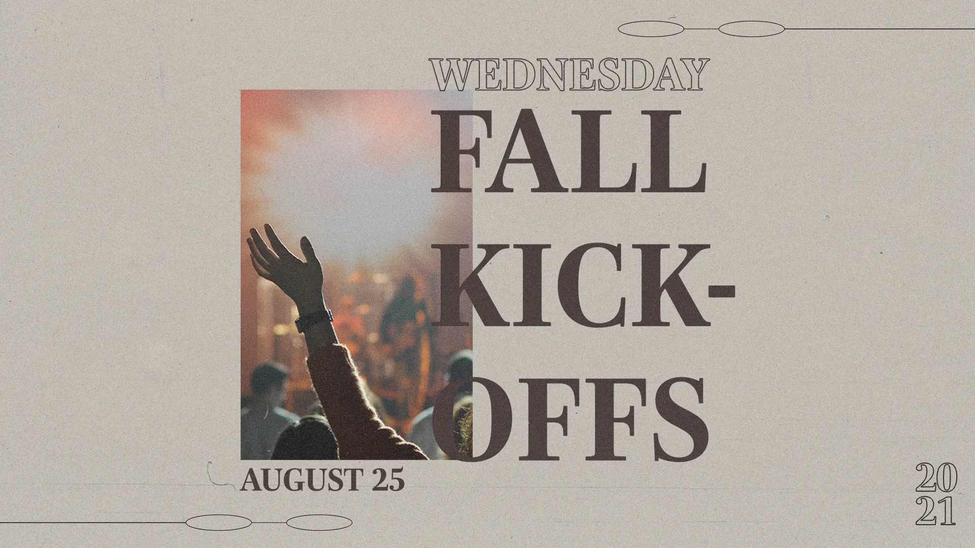 Wednesday Fall Kickoffs