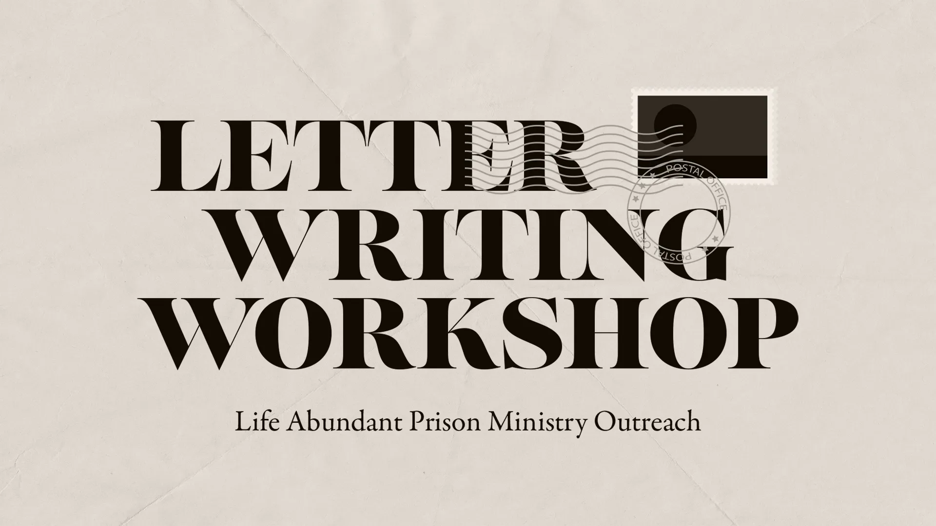 Letter Writing Workshop