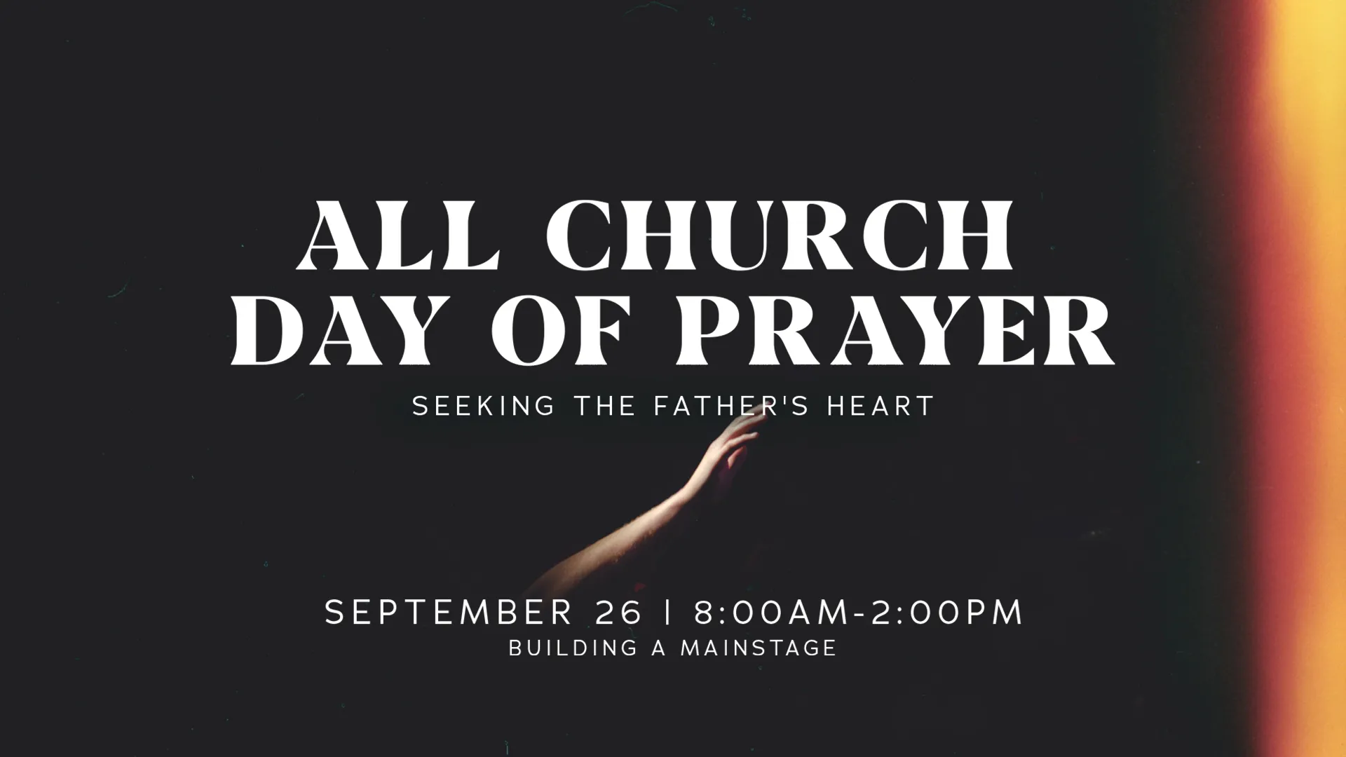 All Church Day of Prayer