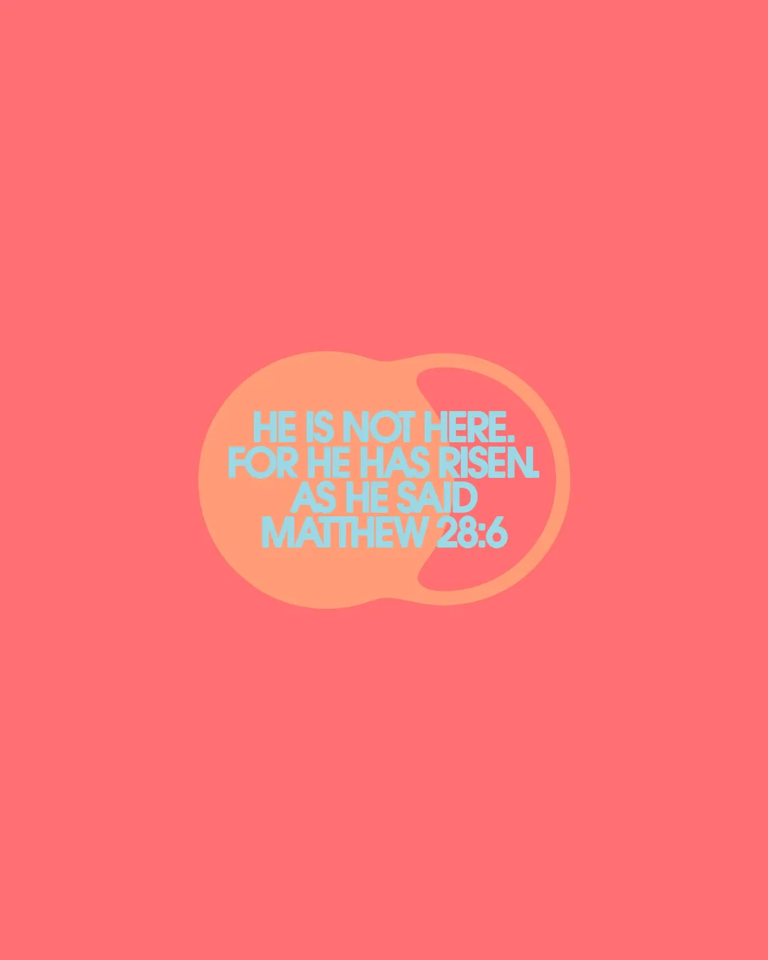 "Celebrating the resurrection with Matthew 28:6, emphasizing faith and hope in Christ's victory over death."