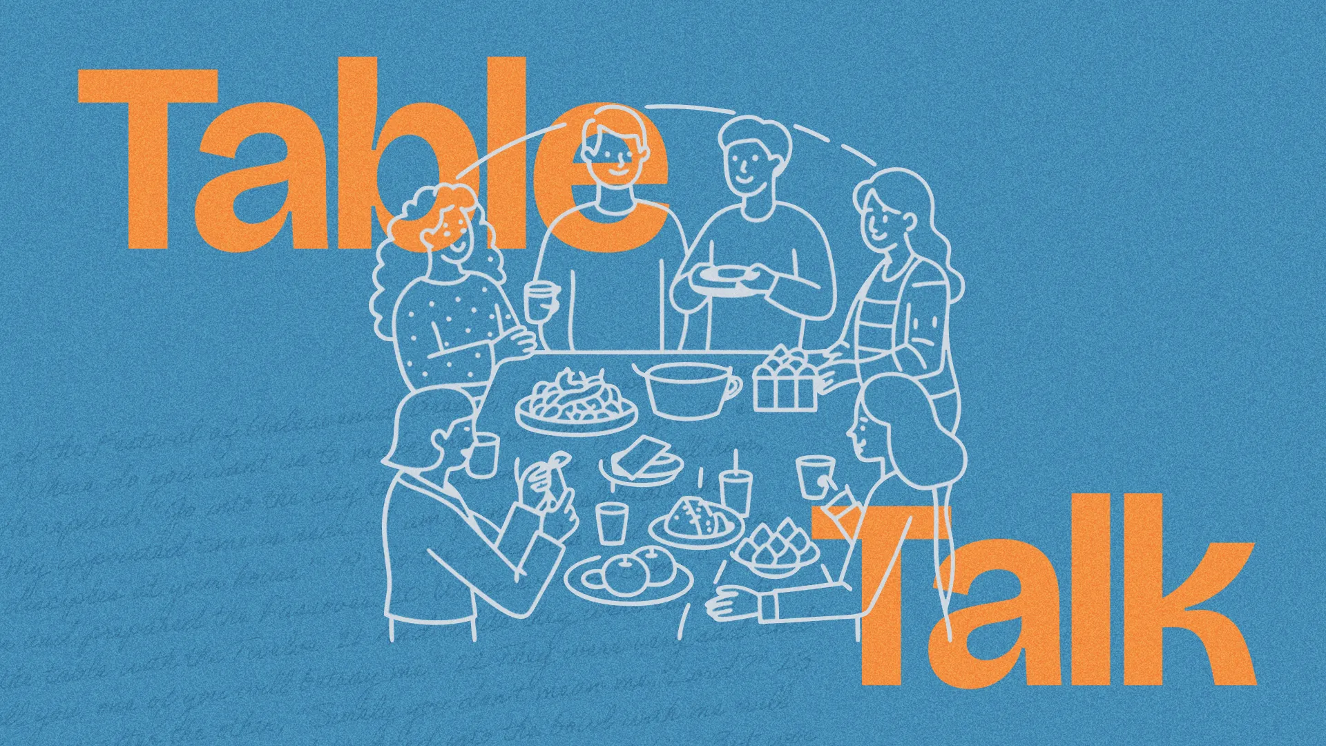 Gathered friends share food and conversation, embodying community and fellowship around a table.
