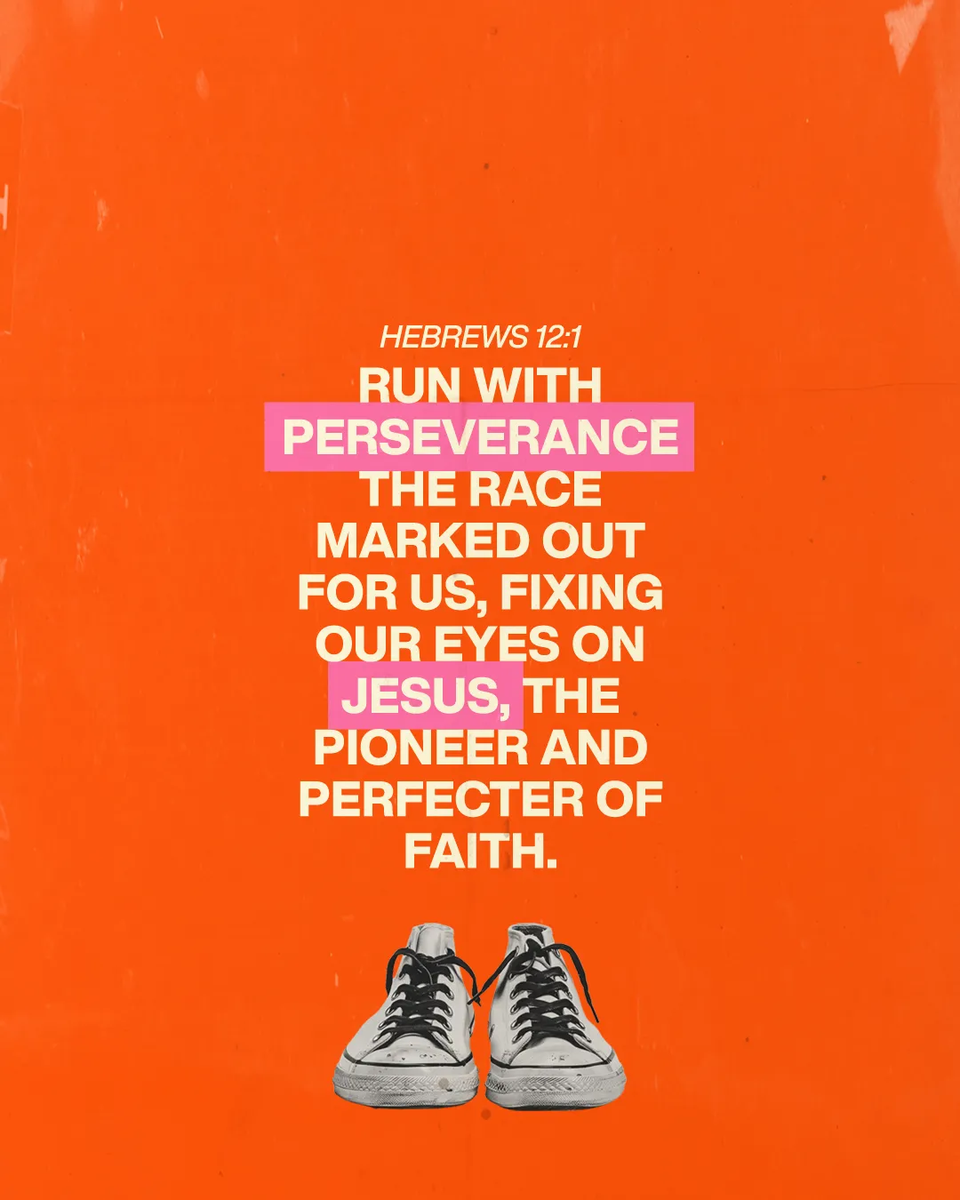 Run with perseverance in faith, focusing on Jesus as the guide and perfecter of our spiritual journey.