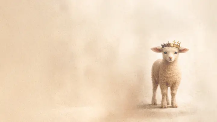 Easter King of Kings: blank background