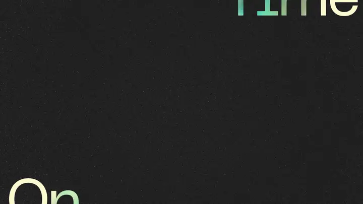 On Time: blank background