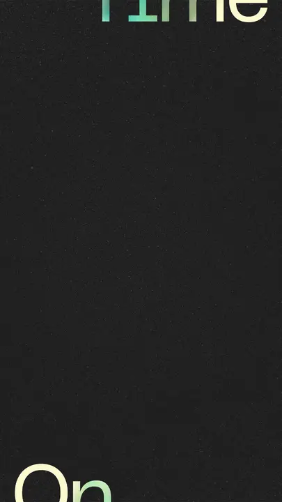 On Time: story · blank