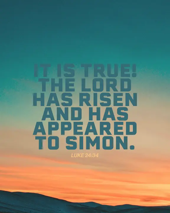 The Lord Has Risen: social post