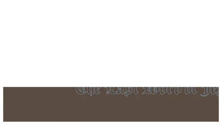 The Last Word of Jesus: lower third · blank