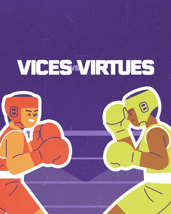 Vices vs Virtues: social post