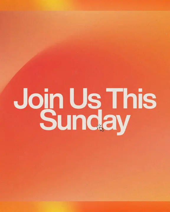 Join Us This Sunday: social post