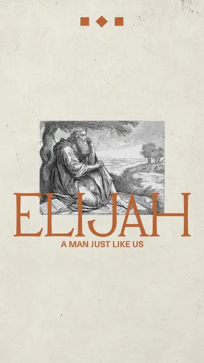 Elijah A Man Just Like Us: story