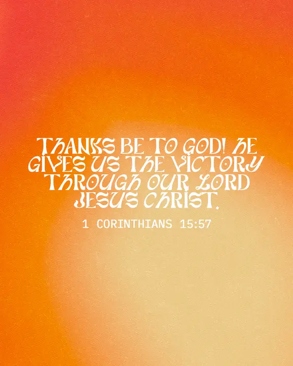Victory Through Jesus Christ: social post