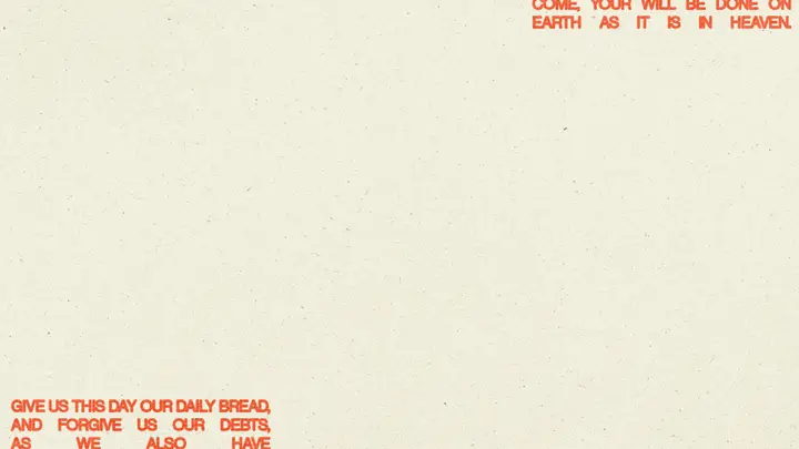 Every Generation in the Word: 4K slide · blank