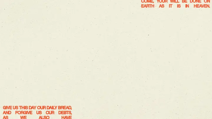 Every Generation in the Word: blank background